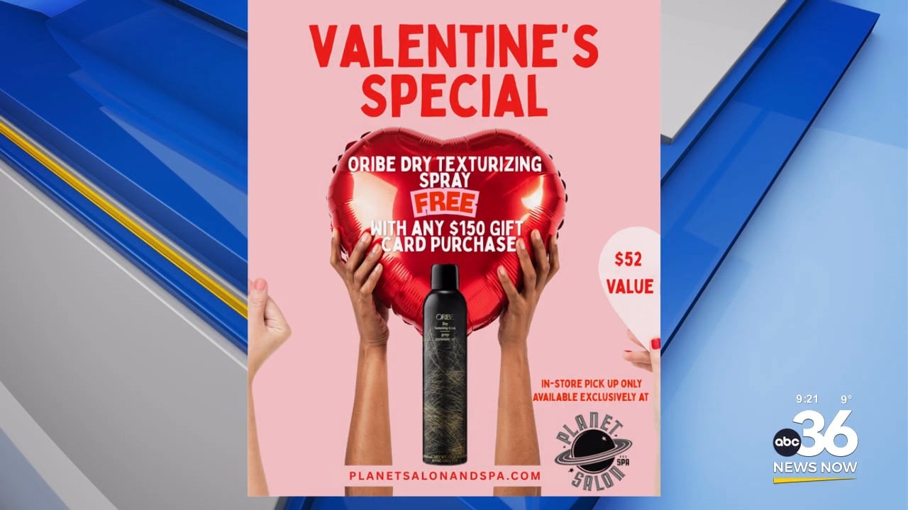 Planet Salon in studio with a Valentine’s Special