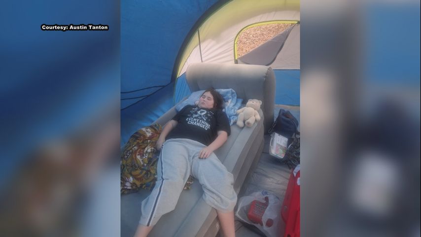 11-year-old battling brain tumor, family having to sleep outside to save money for treatment