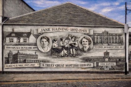 Artwork for mural dedicated to Scot who cared for Jewish girls unveiled