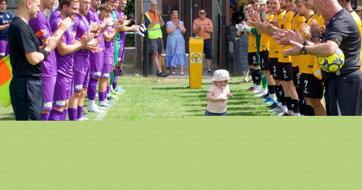 Football club raise more than £500 for two-year-old battling cancer at friendly