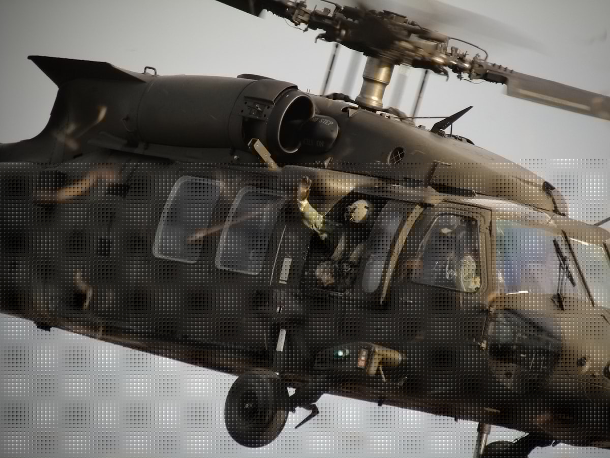 Black Hawk Chopper Rescues Stranded Hiker In West Texas