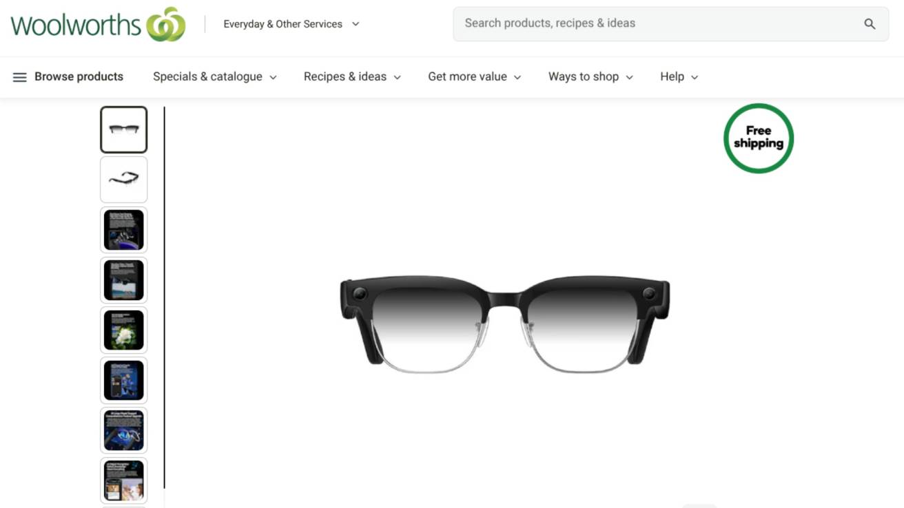 Woolworths, Kogan, Dick Smith marketplaces are also selling low-cost smart glasses