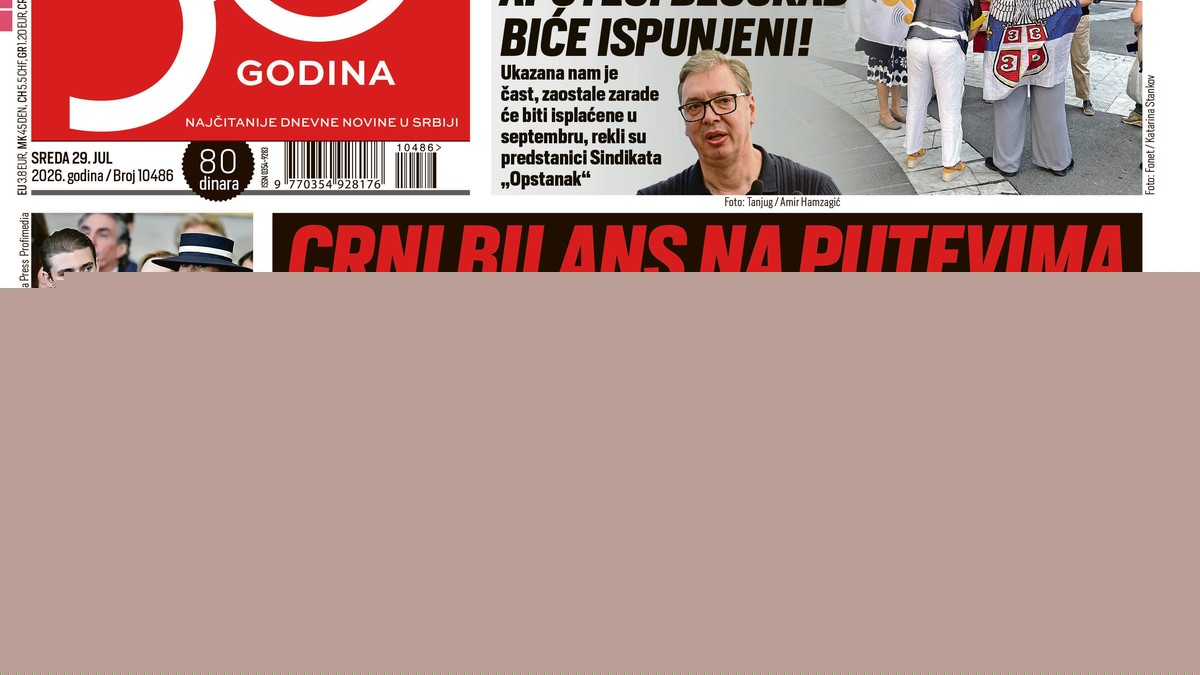 Naslovna strana za 29.7.