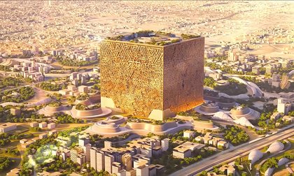 Development of the Mukaab suspended