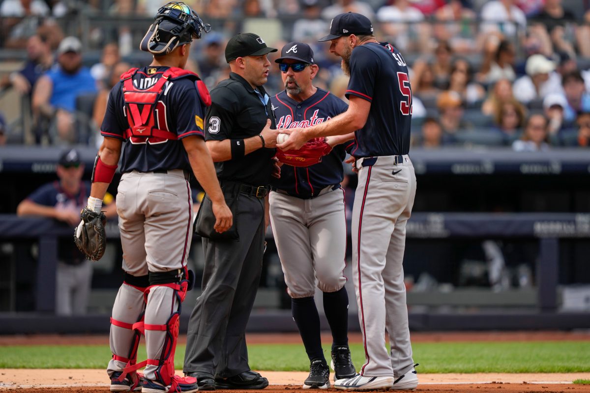 Chris Sale ejected from Yankees-Braves finale before it begins