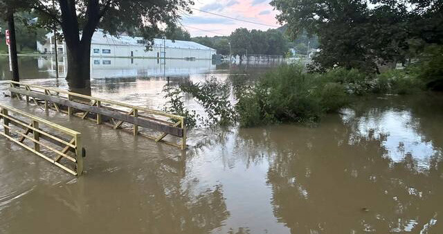 Flash flooding reported in some areas