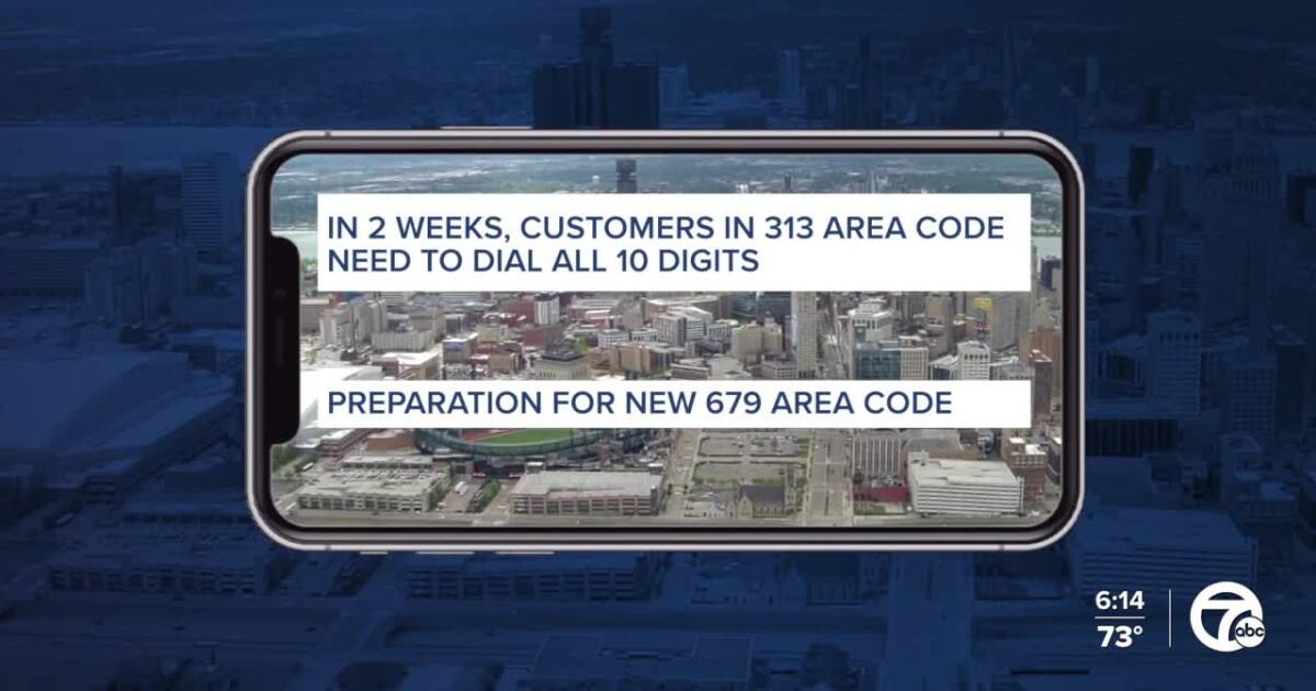 10-digit dialing to be required as Detroit's 313 area code gets company from 679