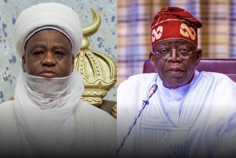 Tinubu, Sultan urge Nigerians to unite against insecurity, hate