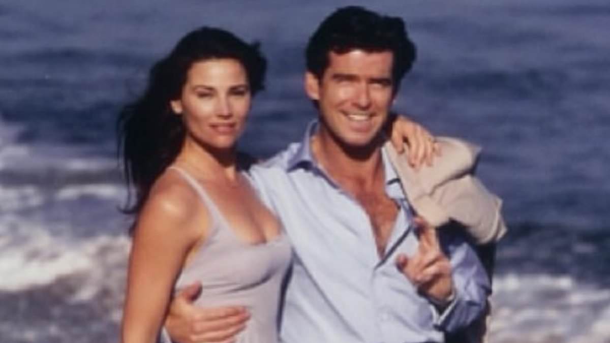 Pierce Brosnan's wife shares romantic pictures from their 25 year marriage on their anniversary as they celebrate their incredible love story