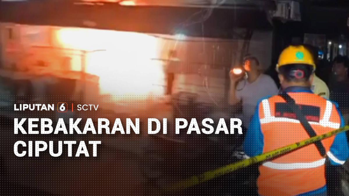 Kebakaran di Pasar Ciputat