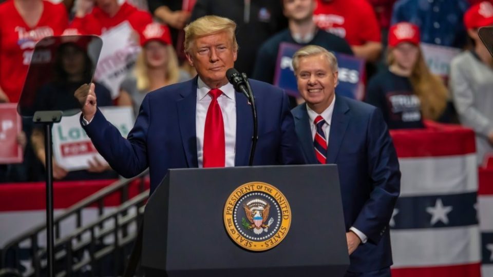 Global dignitaries, U.S. leaders gather as President Trump eulogizes late Senator Lindsey Graham in Nation’s Capital