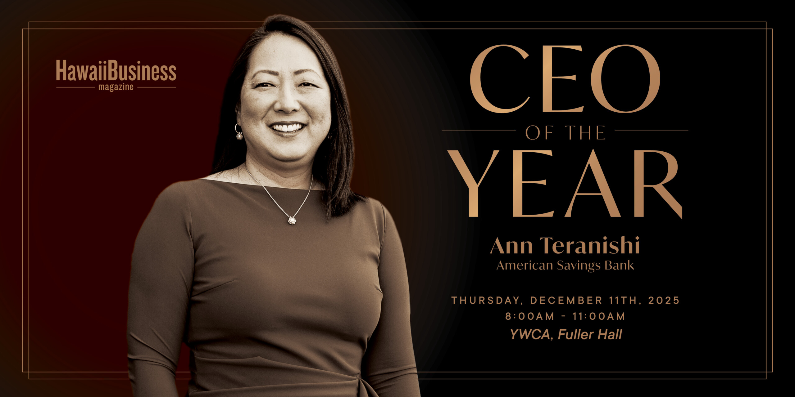 Hawaii Business Magazine Names Ann Teranishi 2025 CEO of the Year