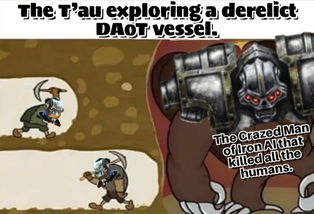 Warhammer 40,000 - Dumb meme I made: adorable intelligence meets abominable intelligence. | /r/grimdank