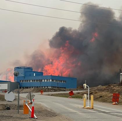 Crews battling Churchill Falls fire with water bombers, helicopters