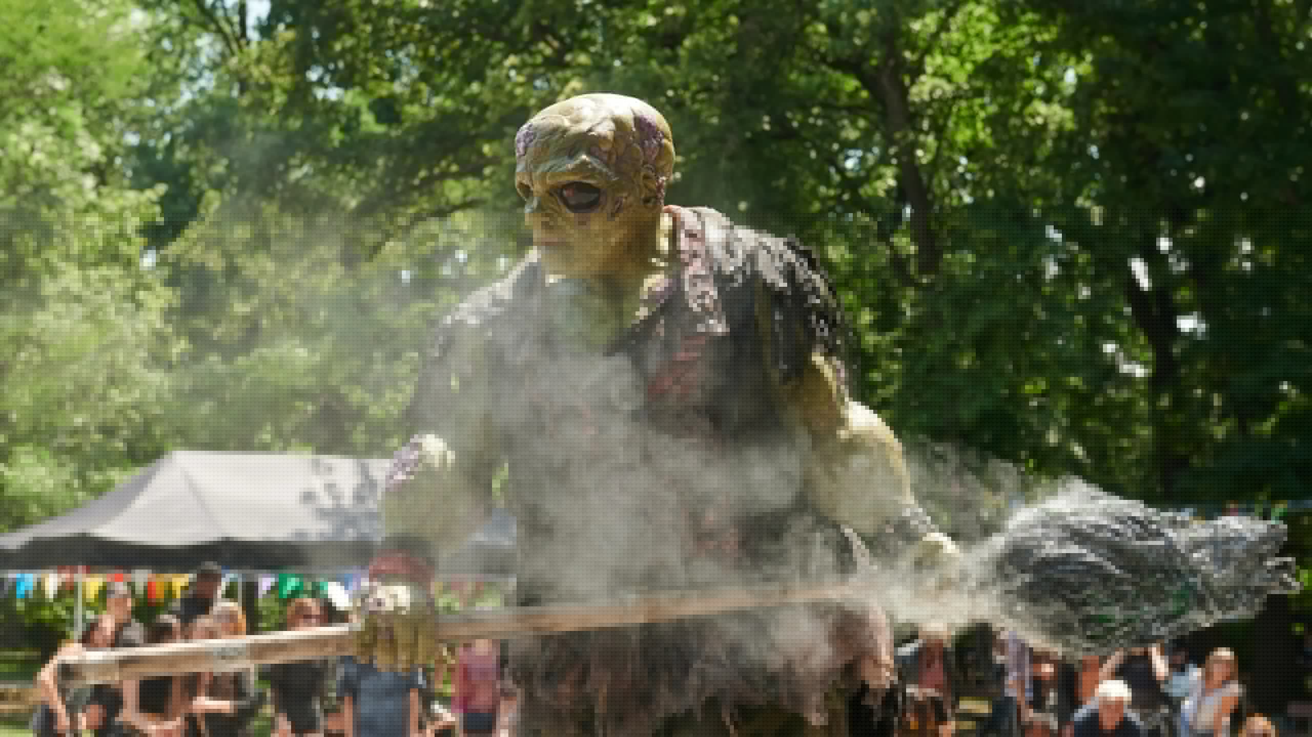Macon Blair’s “The Toxic Avenger” is a gory “live action cartoon” with a heart of gold