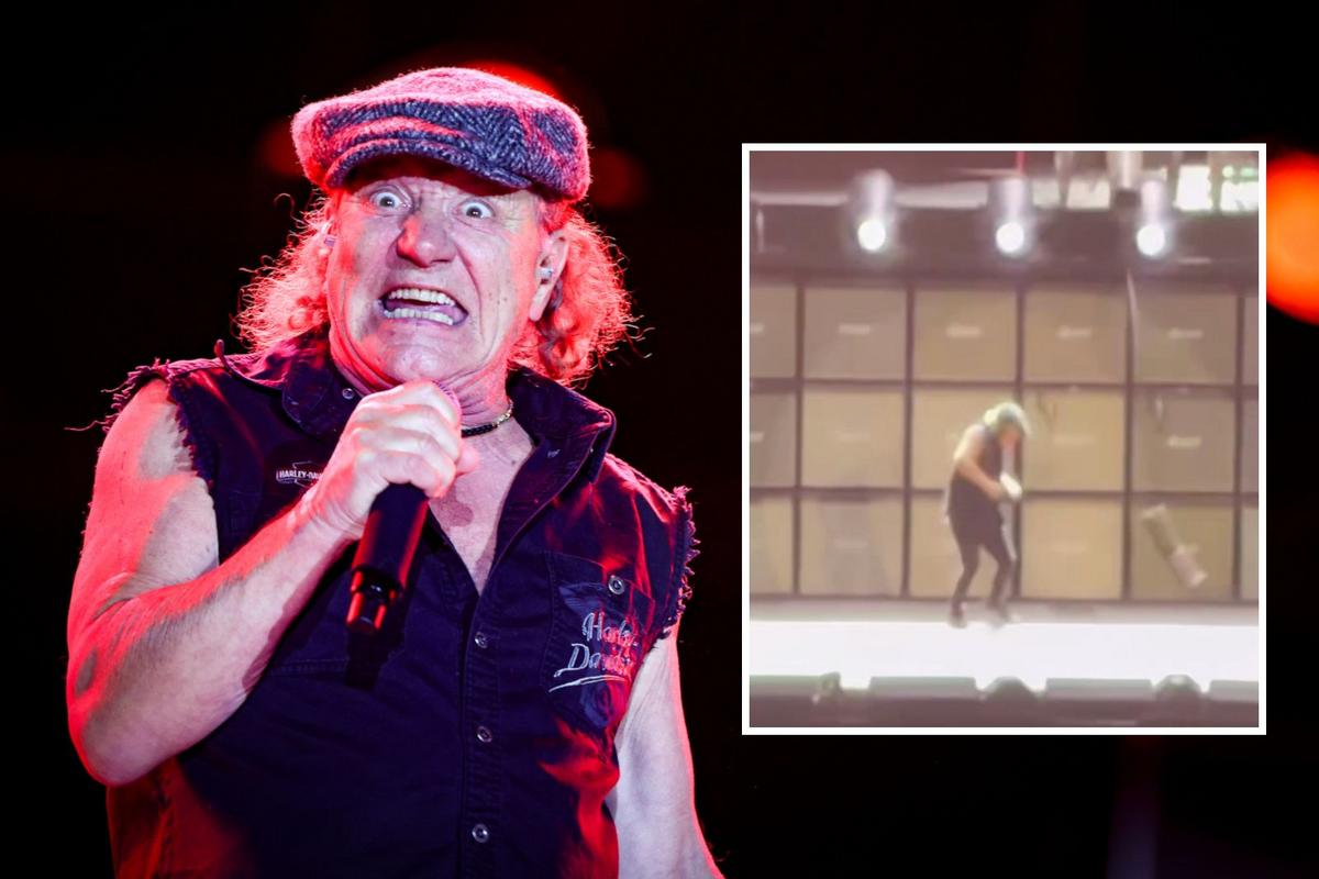 Watch Brian Johnson’s Close Call During AC/DC’s Vegas Show