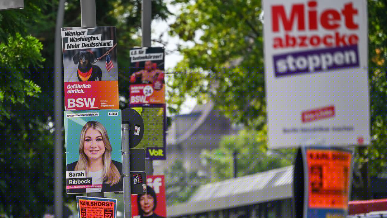 Wahlen in Berlin: Viele Verstöße beim Aufhängen der Wahlplakate