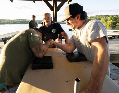 Iron grip: Arm wrestlers unite in Haliburton