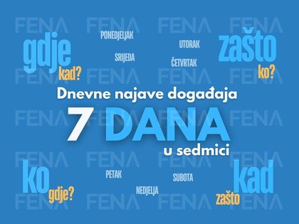 Najave foto i video servisa za 29. 1. 2026. godine (četvrtak)