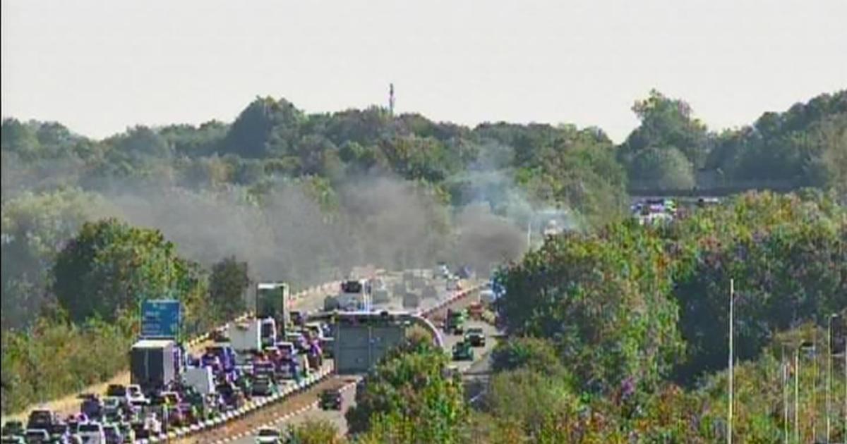 RECAP - Car fire causing delays on Oxfordshire motorway