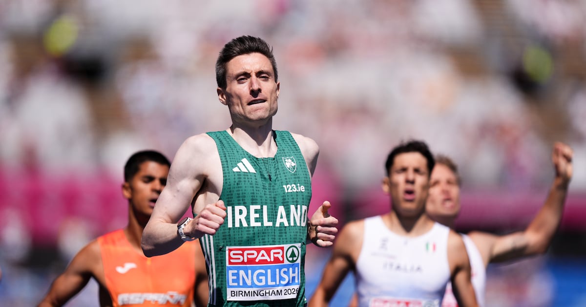 Donegal’s English sets European Championship record for 800m