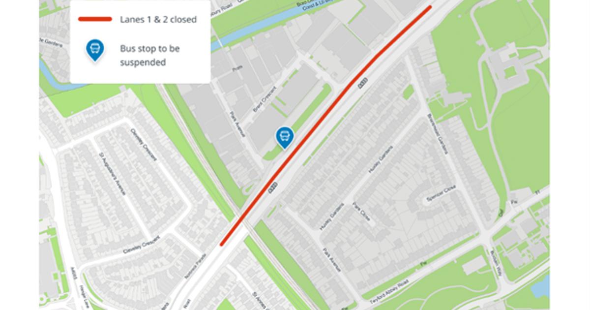 Drivers  beware of emergency sewer repairs near Hanger Lane