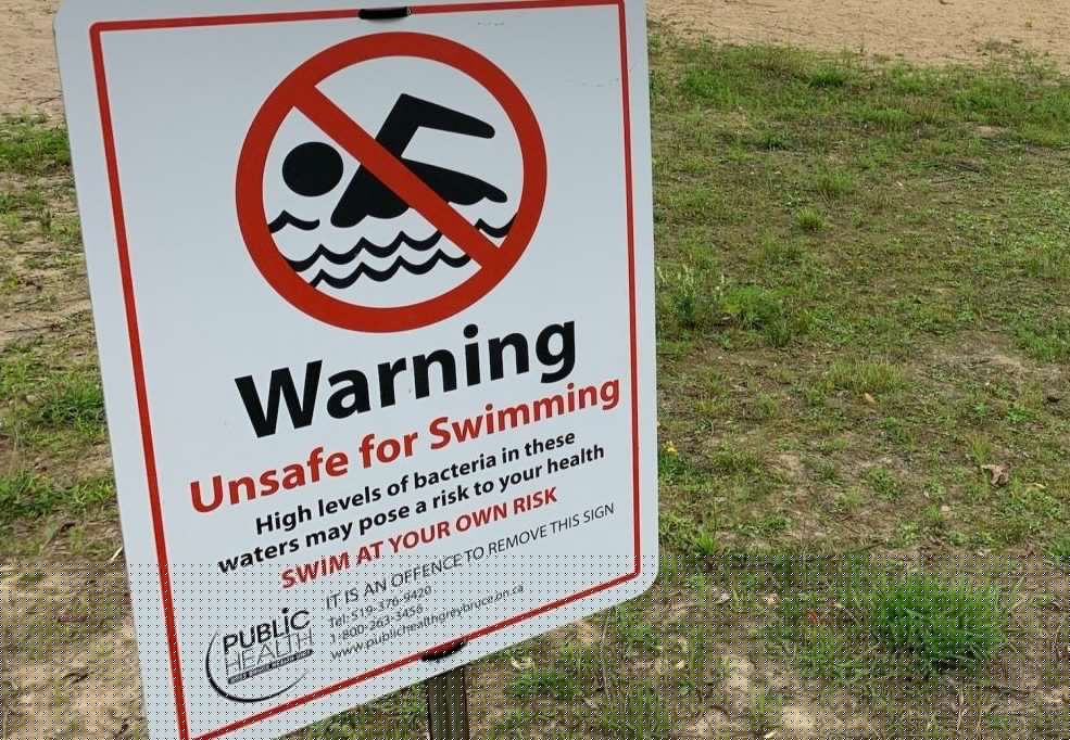 Station Beach and Point Clark Beach posted unsafe for swimming