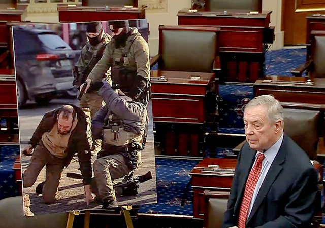 Durbin Used Fake AI Picture of Alex Pretti Shooting on Senate Floor