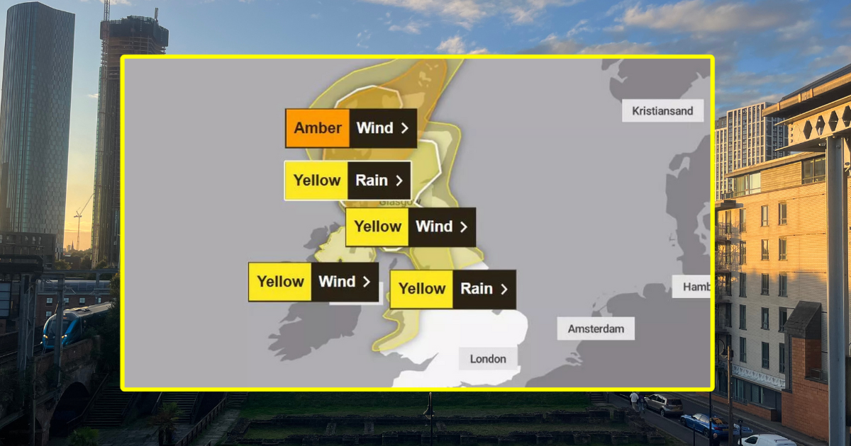 Storm Amy set to hit Manchester this weekend