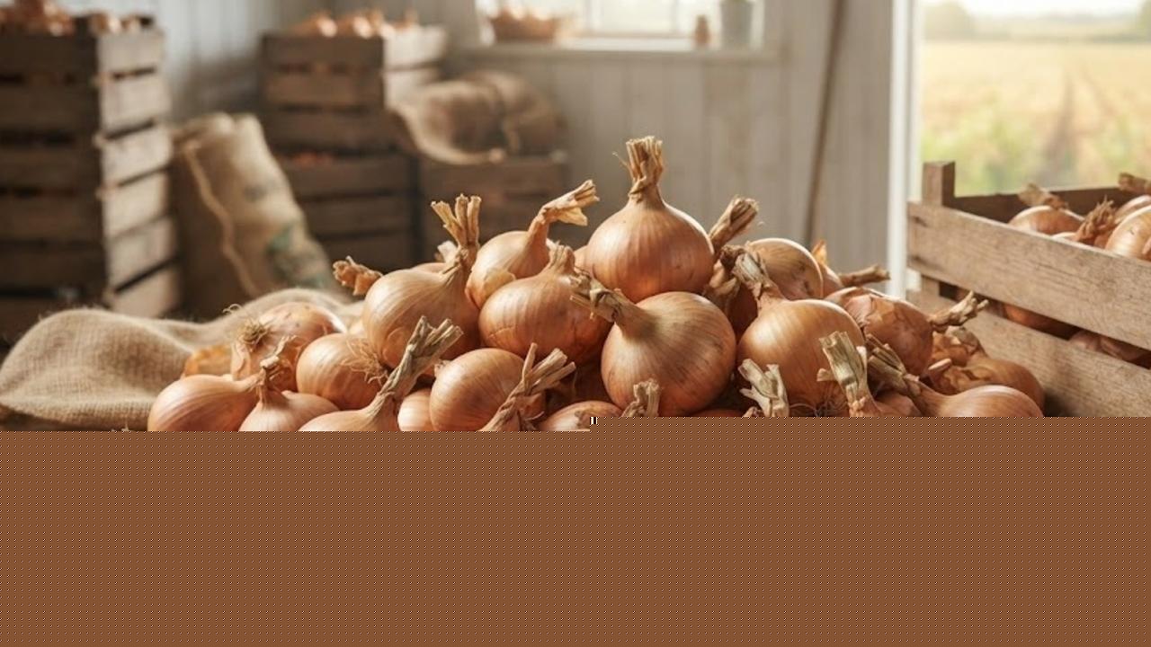 A traditional forest plant prevents yellow onions from sprouting and rotting