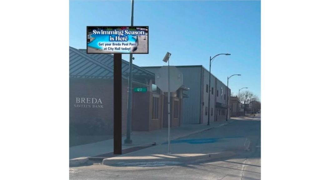 City Of Breda Fundraising To Purchase Electronic Welcome Sign