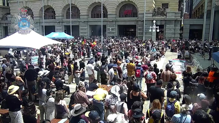CCTV emerges of man throwing ‘homemade bomb’ at crowd of thousands in Australia