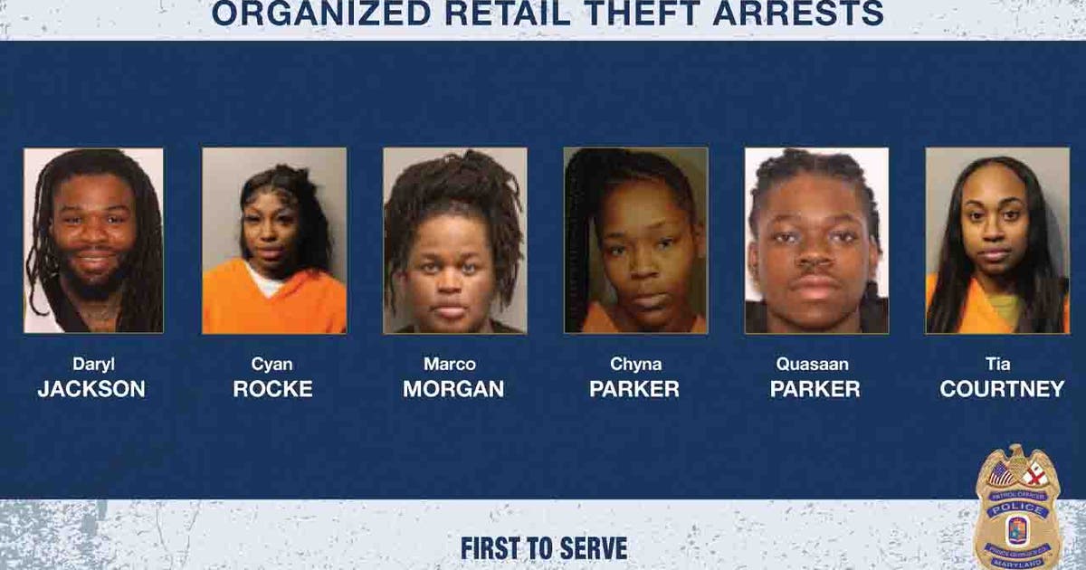 Prince George’s County arrests 6 in multi‑state $500K retail theft ring
