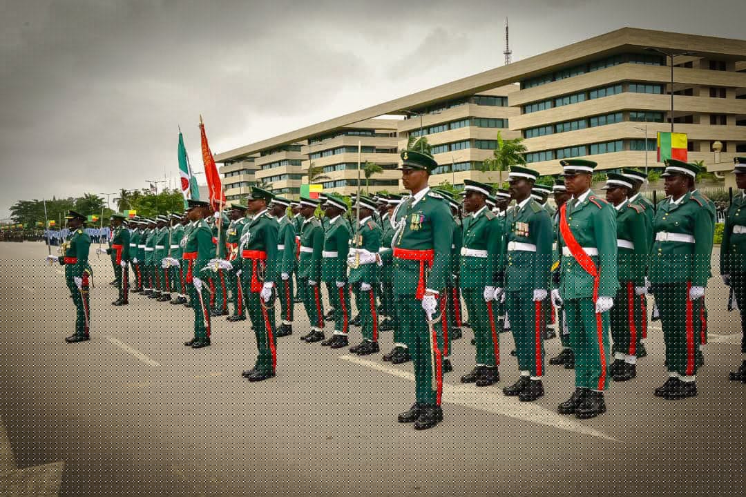 Nigeria honours Benin Republic at 66th Independence Anniversary, Army’s silent drill steals show