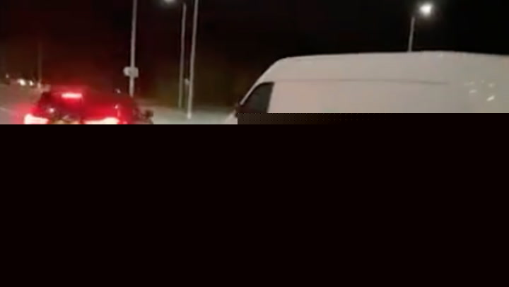 Footballer filmed drifting BMW around van and driving at nearly 200mph jailed