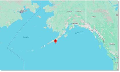 Magnitude 6.2 earthquake strikes Alaska's Aleutian Islands