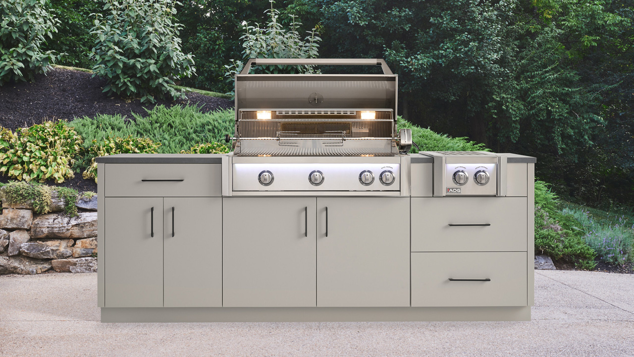 American Outdoor Grill Adds Gunmetal Finish, Built-In LED Lights to New Grills for KBIS