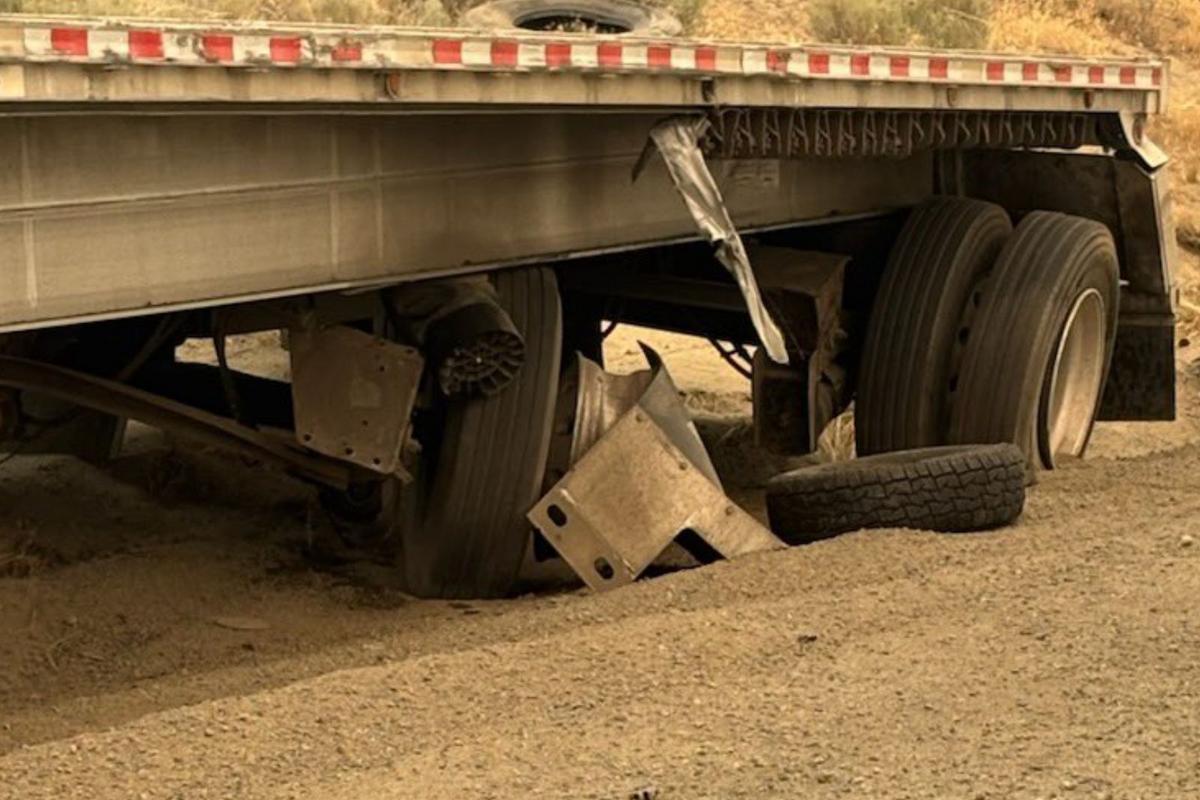 [PHOTO] This Semi vs Tiny Car Crash Shut Down SR-97 Near Brewster