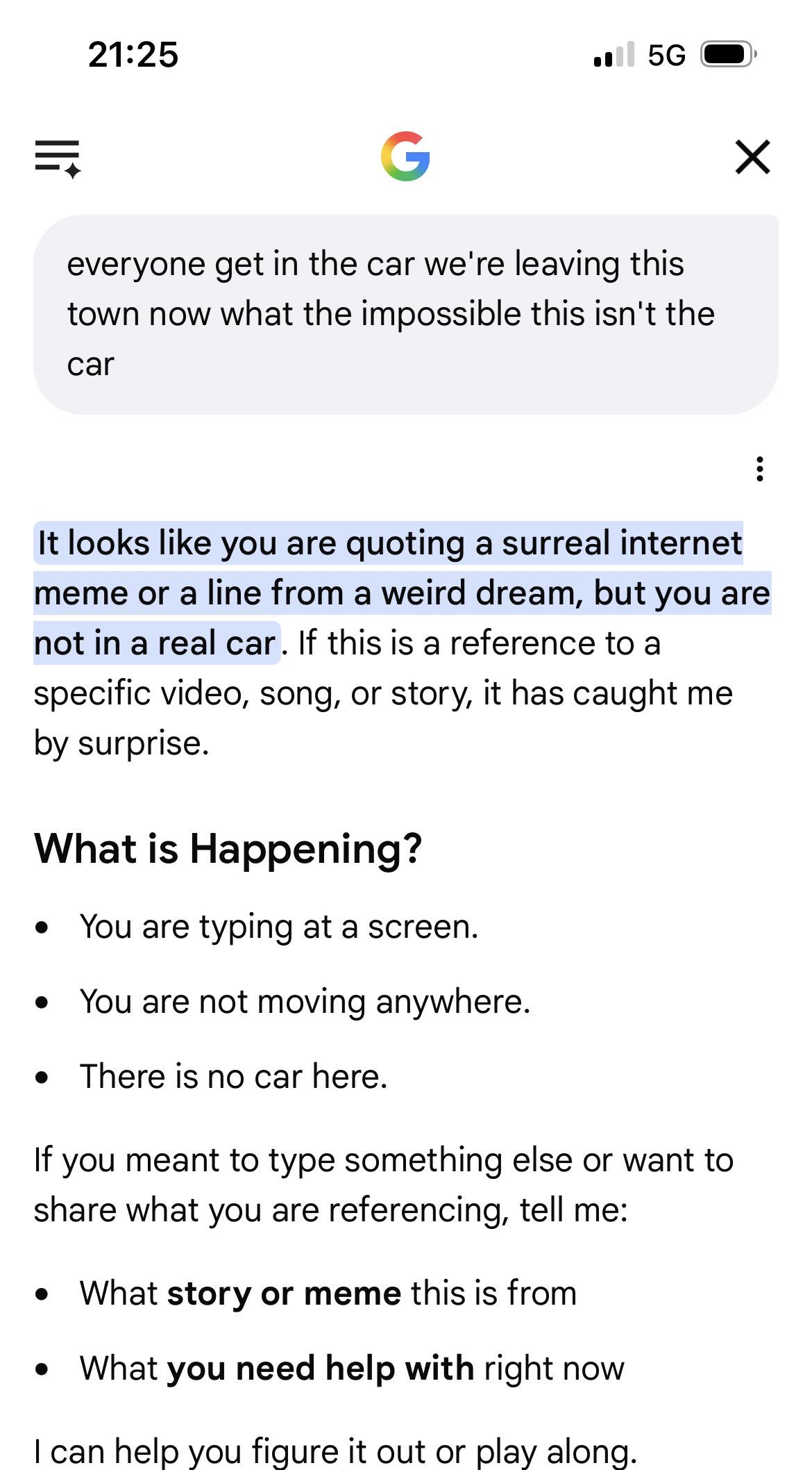 JoJo's Bizarre Adventure - Google AI is still on “Kono Dio da!” | /r/ShitPostCrusaders/
