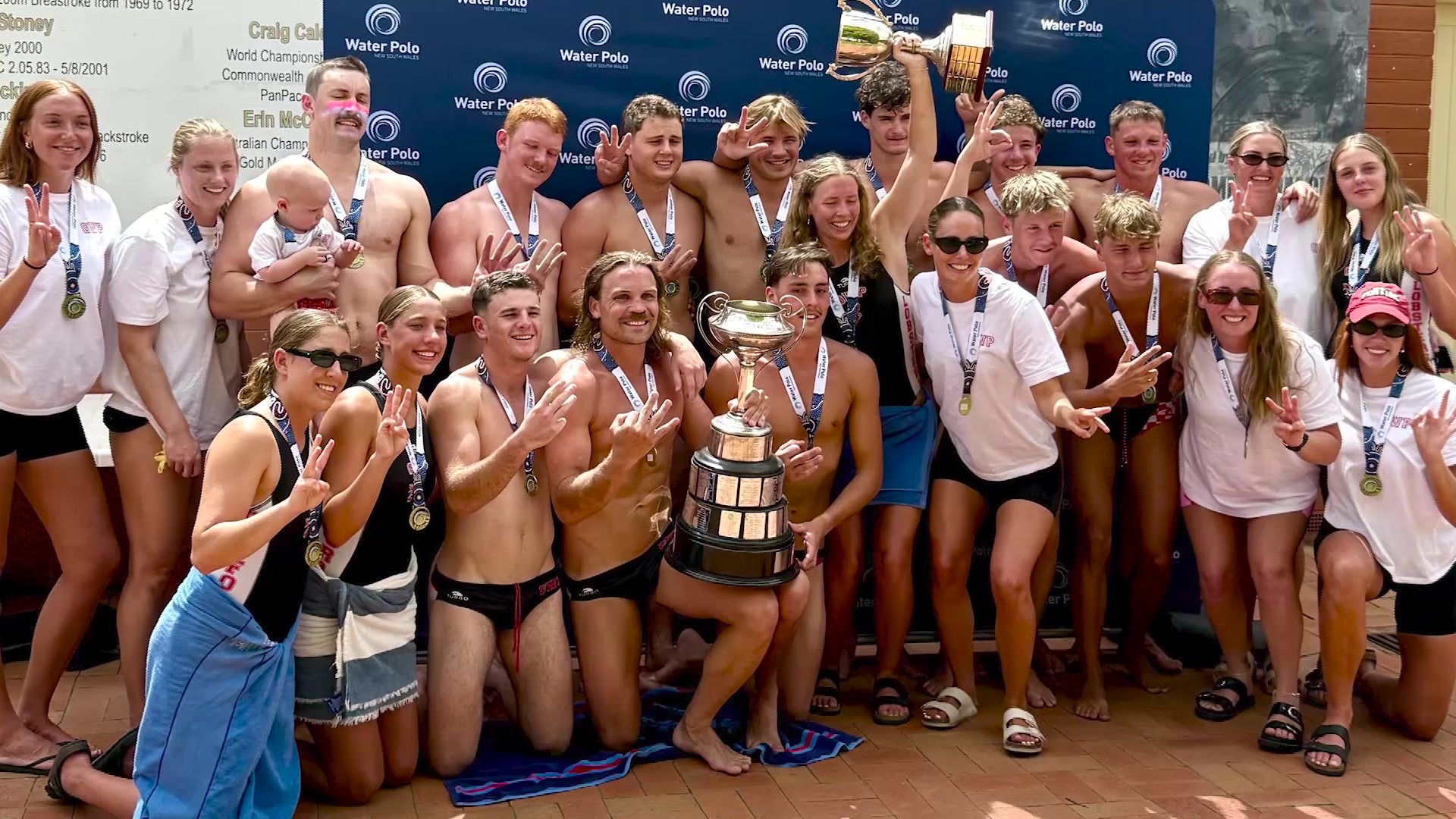 Gosford waterpolo club achieve rare three-peat at Country Championships