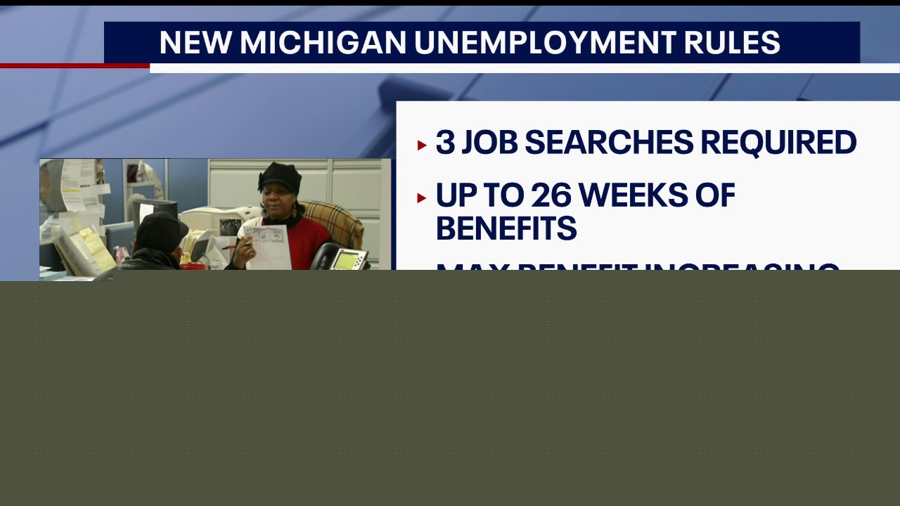 New changes for Michigan unemployment rules