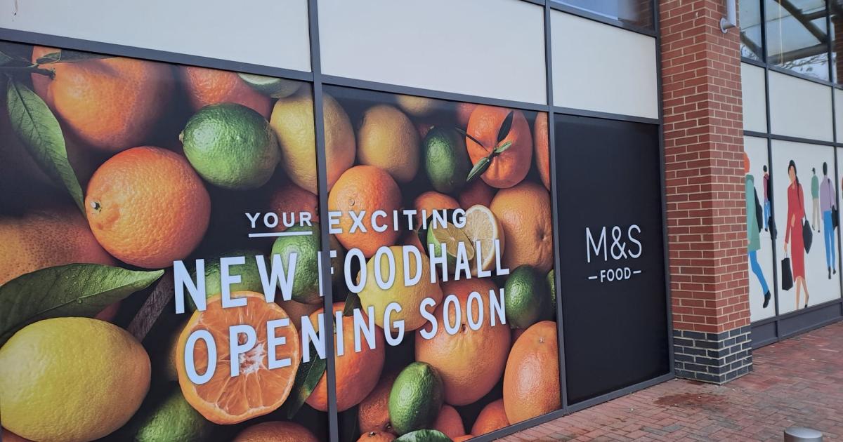 M&S new foodhall opening signs go up but fears over 'nightmare' parking