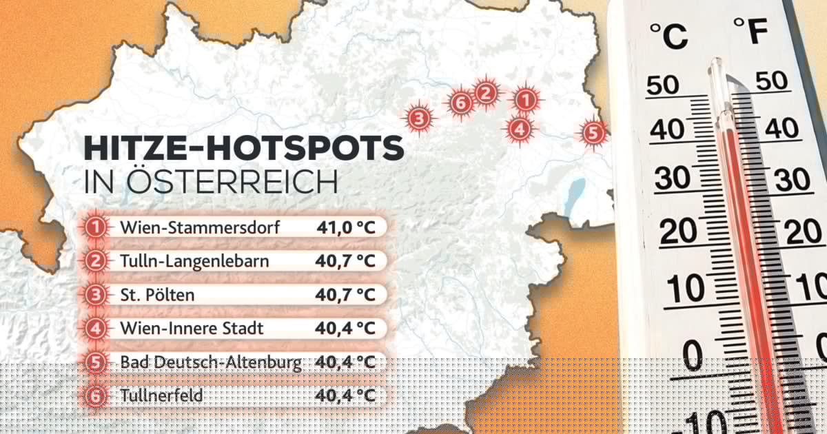 krone.at tickert live - Schon am Morgen über 30 Grad: Fällt Hitzerekord?