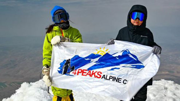 8-Year-Olds Monte Muradyan and Syune Kosakyan Reach Mt. Ararat Summit