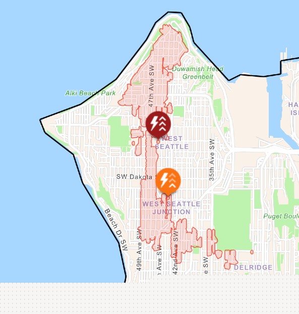 Comment on UPDATE: Tree trouble = power outage for 4,400+ homes/businesses in West Seattle; half restored in an hour, then lose power again; all restored in 5+ hours by Liz