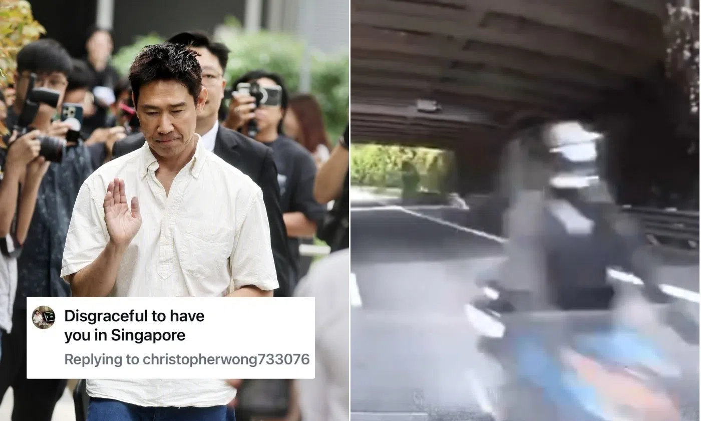 Edmund Chen shares footage of accident after netizen calls his presence in S’pore ‘disgraceful’