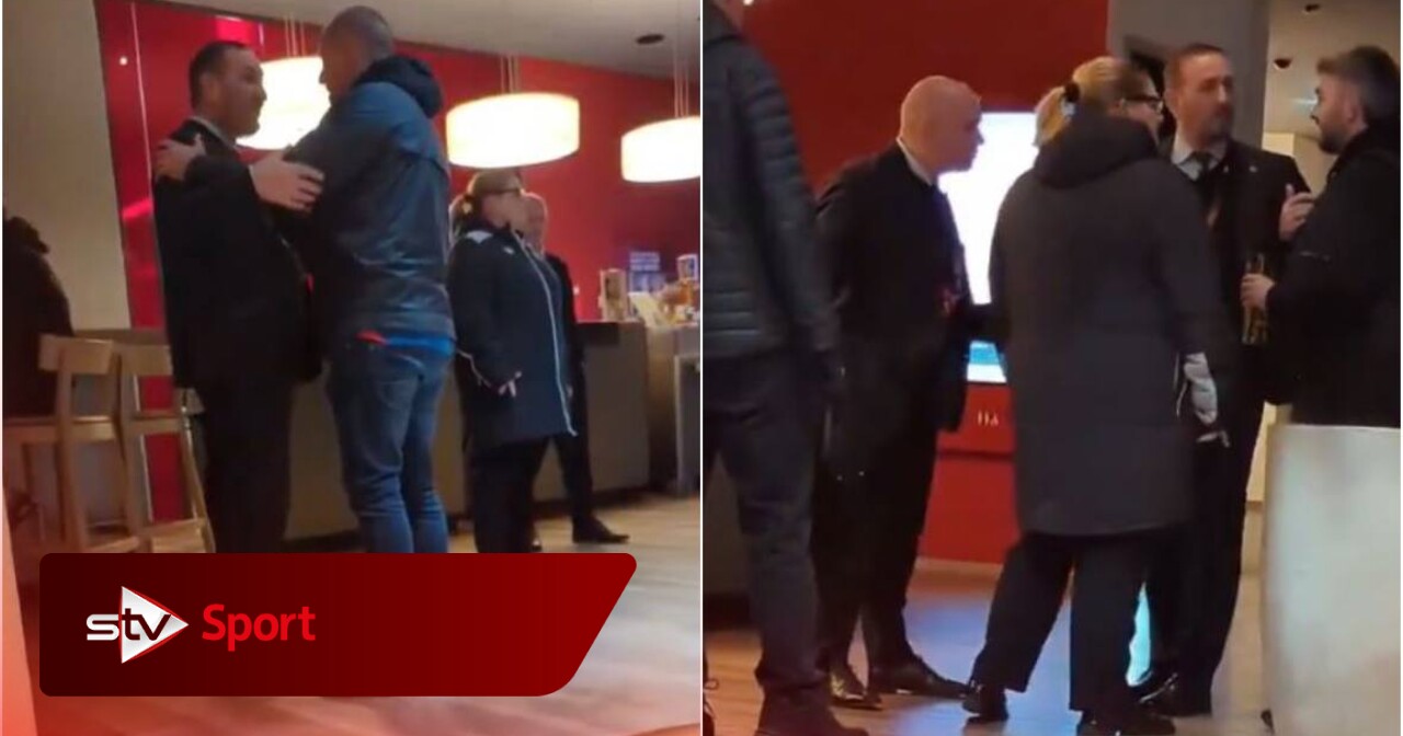 Kevin Thelwell and Patrick Stewart confronted by Rangers fans in hotel after defeat to Sturm Graz
