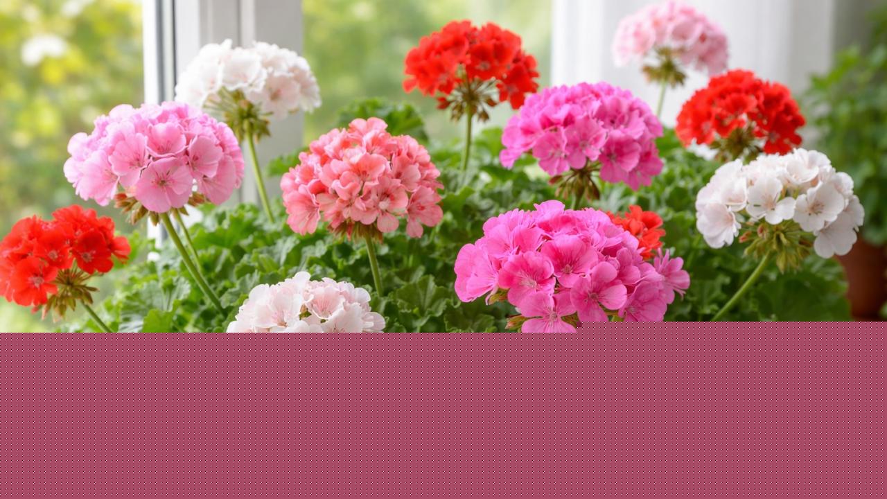 Pelargonium bloom strike: Restore flowers without stimulants