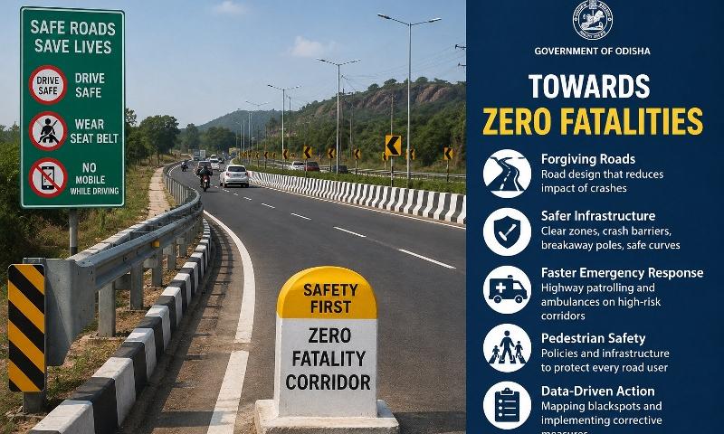 Odisha To Develop ‘Zero-Fatality Corridors’, Adopt 'Forgiving Roads' Concept To Curb Road Deaths