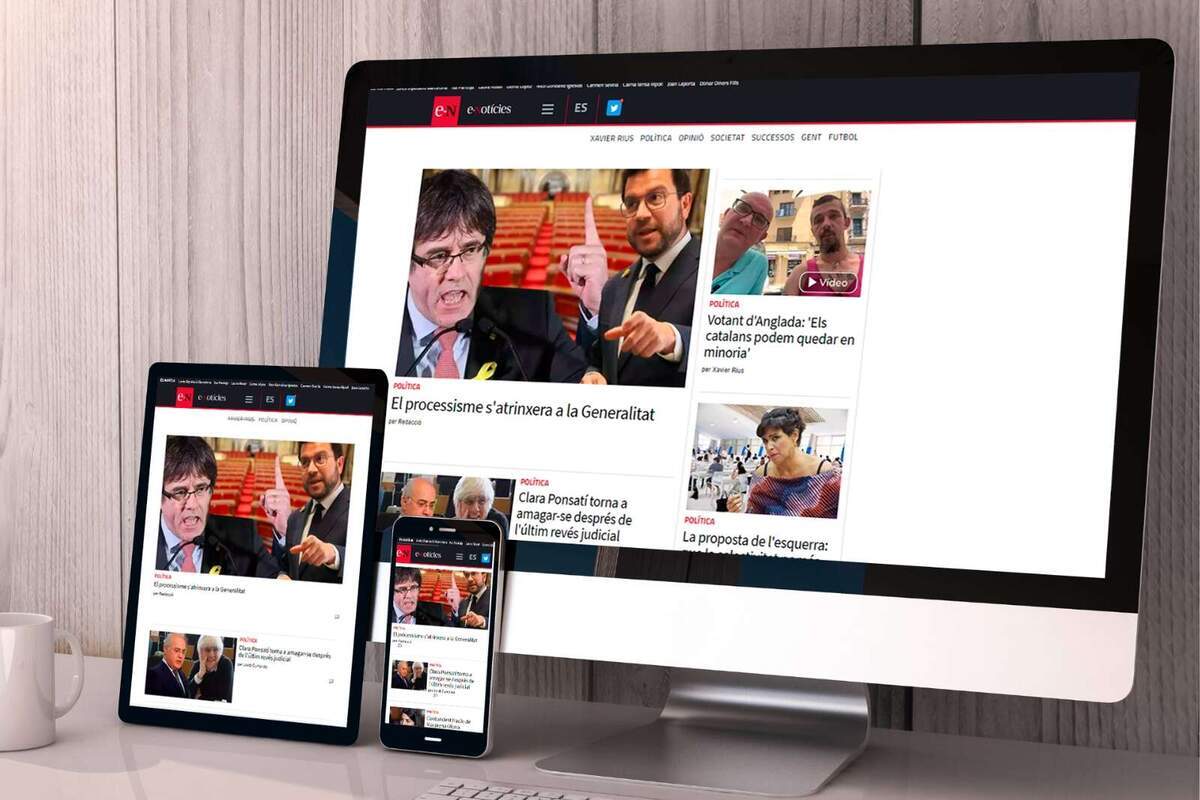 E-Notícies irromp amb força: el segon digital nadiu català més llegit